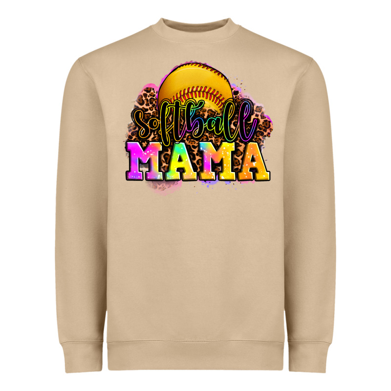 Softball Mama Heavyweight Sweatshirt by OliviaCreatesArt | Teevron