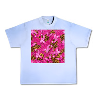 Grape Ice breast cancer with ribbon and butterfly seamless p Urban Heavy Tee - texasbilliewilder