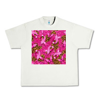 Breast Cancer With Ribbon And Butterfly Seamless P Urban Heavy Tee | Teevron