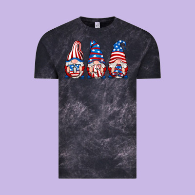 Usa Fourth Of July Gnomes Vintage Tee Designed By Ranaportraitstore