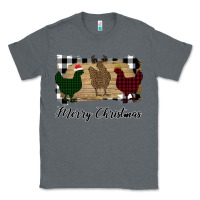 Charcoal Heather Merry Christmas Chickens Classic Tee - Bettercallsaul