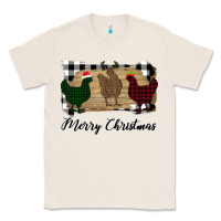 Natural Merry Christmas Chickens Classic Tee - Bettercallsaul