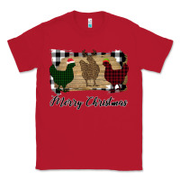 Red Merry Christmas Chickens Classic Tee - Bettercallsaul