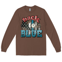 Chestnut Back to blue 4th of july Long Sleeve Tee - HowdyJamesFarm