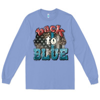 Colony Blue Back to blue 4th of july Long Sleeve Tee - HowdyJamesFarm