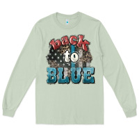 Matcha Back to blue 4th of july Long Sleeve Tee - HowdyJamesFarm