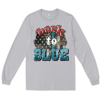 Moon Dust Back to blue 4th of july Long Sleeve Tee - HowdyJamesFarm