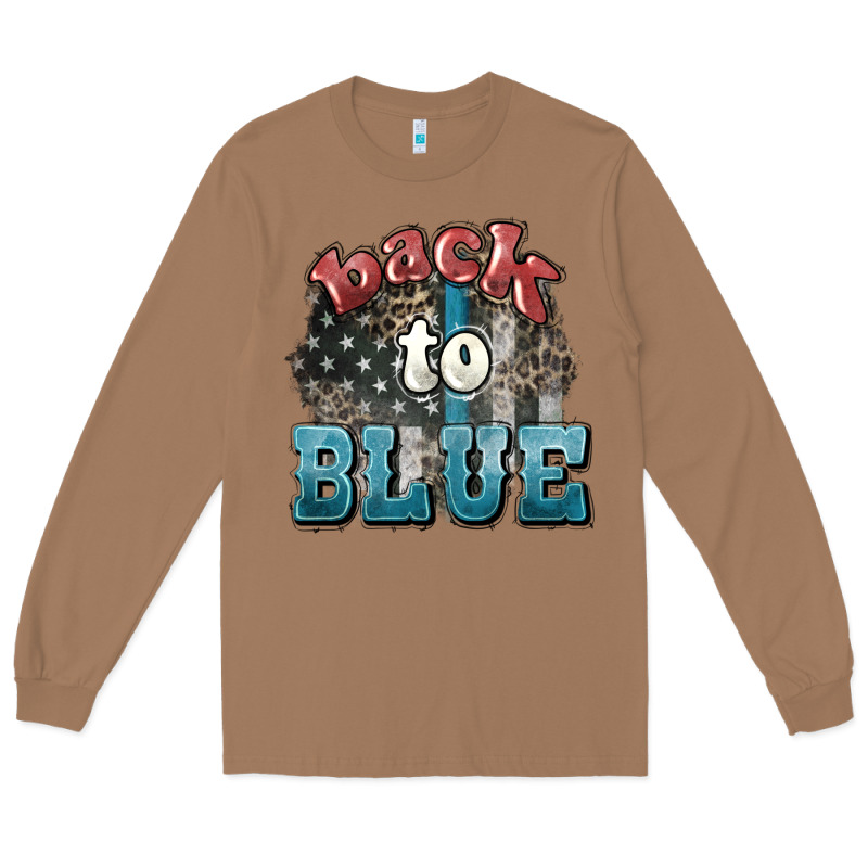 Back To Blue 4th Of July Long Sleeve Tee by HowdyJamesFarm | Teevron