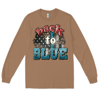 Toasted Coconut Back to blue 4th of july Long Sleeve Tee - HowdyJamesFarm