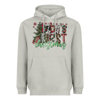 Moon Dust Baby's First Christmas Heavyweight Hoodie - CowhideDigitalArt