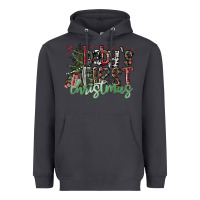 Smoke Baby's First Christmas Heavyweight Hoodie - CowhideDigitalArt