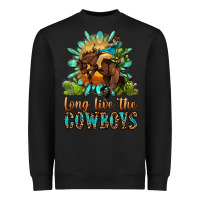 Black long live the cowboys Heavyweight Sweatshirt - OliviaCreatesArt