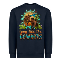 Navy long live the cowboys Heavyweight Sweatshirt - OliviaCreatesArt