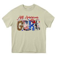 Mossy all american girl Heavy Core Tee - NancyCooperArtShop