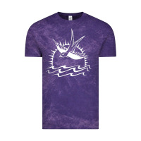 Cloud Purple Captain Jack Sparrow Tattoo WHITE Vintage Tee - minhPixels