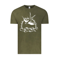 Vintage Olive Captain Jack Sparrow Tattoo WHITE Vintage Tee - minhPixels