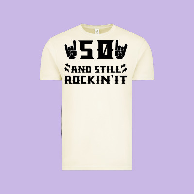 50 Birthday Rock Vintage Tee Designed By Bettercallsaul