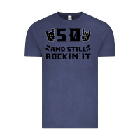 Vintage Denim 50 Birthday Rock Vintage Tee - Bettercallsaul