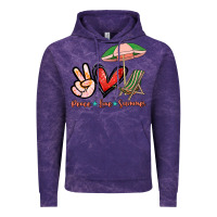 Cloud Purple Peace love summer Vintage Hoodie - NancyCooperArtShop