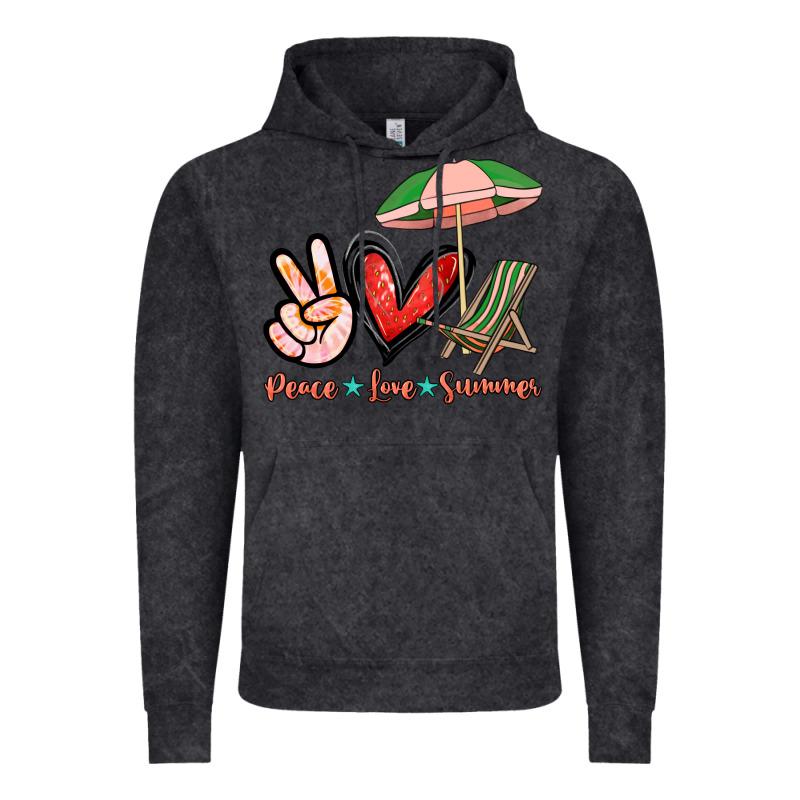 Peace Love Summer Vintage Hoodie by NancyCooperArtShop | Teevron