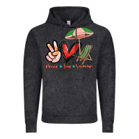 Vintage Black Peace love summer Vintage Hoodie - NancyCooperArtShop