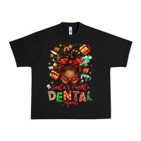 Black Santa's Favorite Dental Squad Afro Messy Bun Urban Heavy Tee - texasbilliewilder