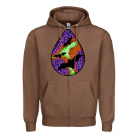 Chestnut halloween bat  teardrop Zipper Hoodie - BundleAndBundleShop