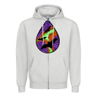 Dove Grey halloween bat  teardrop Zipper Hoodie - BundleAndBundleShop