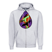 Heather Grey halloween bat  teardrop Zipper Hoodie - BundleAndBundleShop