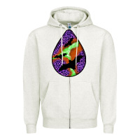 Oatmeal Heather halloween bat  teardrop Zipper Hoodie - BundleAndBundleShop
