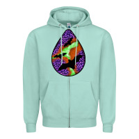 Seafoam halloween bat  teardrop Zipper Hoodie - BundleAndBundleShop