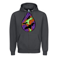 Smoke halloween bat  teardrop Zipper Hoodie - BundleAndBundleShop