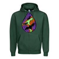 Sports Green halloween bat  teardrop Zipper Hoodie - BundleAndBundleShop