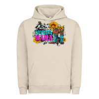 Cowgirl Mama With Boots And Sunflowers And Cowhide Urban Hoodie | Teevron