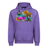 Tulip cowgirl mama with boots and sunflowers and cowhide Urban Hoodie - Artiststas