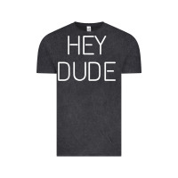 Vintage Black Hey Dude Tee Womens Mens Gift Vintage Tee - minhPixels