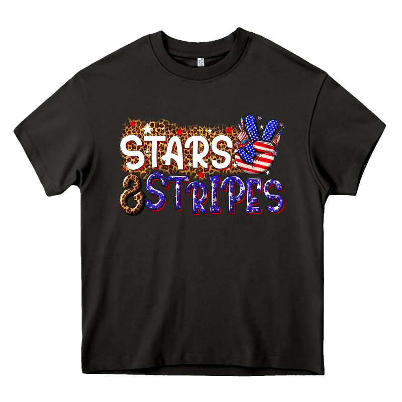 Stars And Stripes Heavy Core Tee by NancyCooperArtShop | Teevron