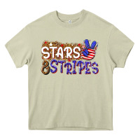 Mossy stars and stripes Heavy Core Tee - NancyCooperArtShop