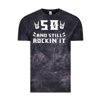 Cloud Black 50 birthday rock whitw Vintage Tee - Bettercallsaul