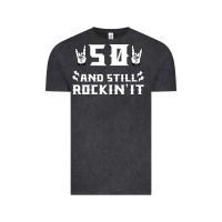Vintage Black 50 birthday rock whitw Vintage Tee - Bettercallsaul