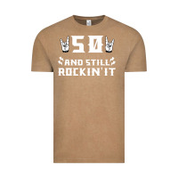 Vintage Coffee 50 birthday rock whitw Vintage Tee - Bettercallsaul