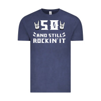 Vintage Denim 50 birthday rock whitw Vintage Tee - Bettercallsaul