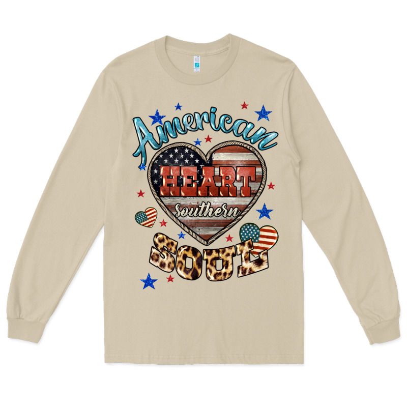 American Heart Southern Soul Long Sleeve Tee by HowdyJamesFarm | Teevron