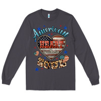 Smoke American heart southern soul Long Sleeve Tee - HowdyJamesFarm