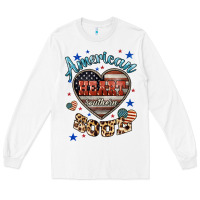 White American heart southern soul Long Sleeve Tee - HowdyJamesFarm