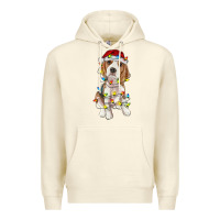 Sandshell christmas beagle Premium Hoodie - RanaPortraitStore