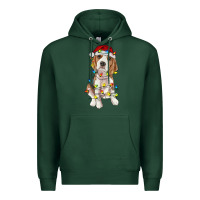 Sports Green christmas beagle Premium Hoodie - RanaPortraitStore