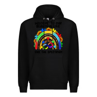 Black Autism rainbow Premium Hoodie - FaDigitalArtStudio
