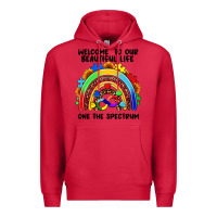 Cardinal Autism rainbow Premium Hoodie - FaDigitalArtStudio