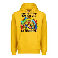 Lemon Autism rainbow Premium Hoodie - FaDigitalArtStudio